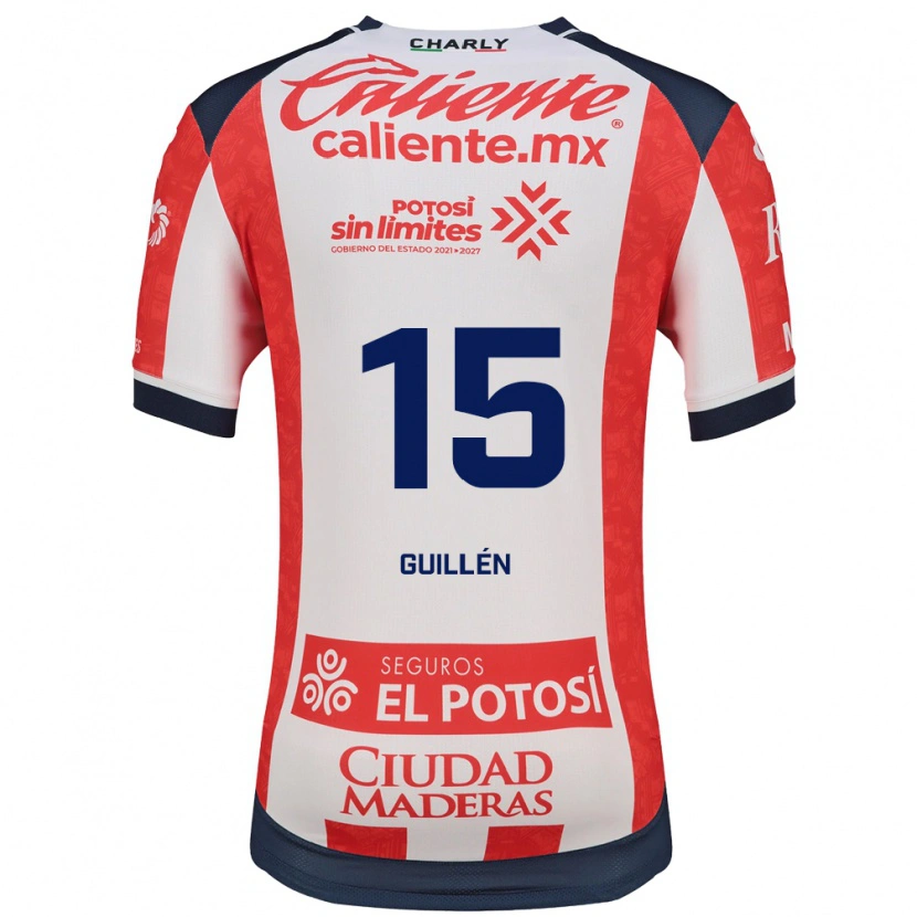 Danxen Homme Maillot Daniel Guillen #15 Rouge Blanc Noir Tenues Domicile 2026/27 T-Shirt