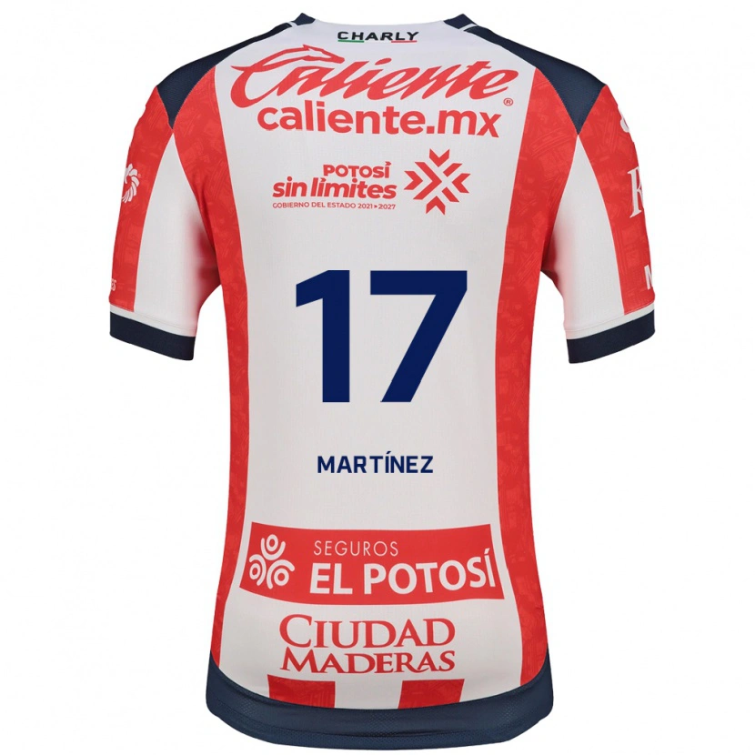 Danxen Homme Maillot Gabriel Martínez #17 Rouge Blanc Noir Tenues Domicile 2026/27 T-Shirt