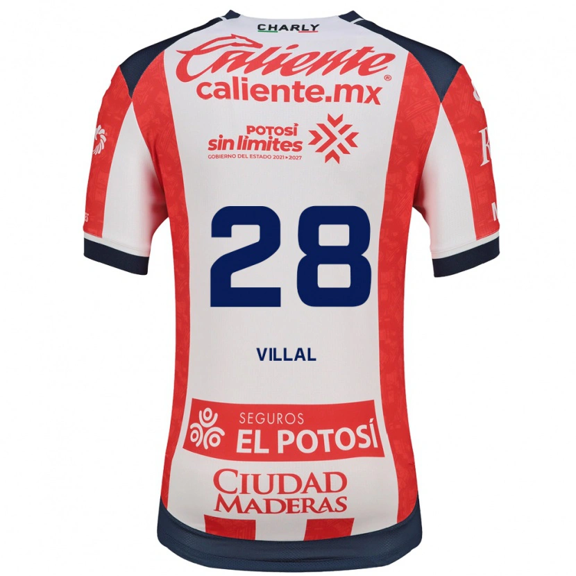 Danxen Homme Maillot Jonantán Villal #28 Rouge Blanc Noir Tenues Domicile 2026/27 T-Shirt