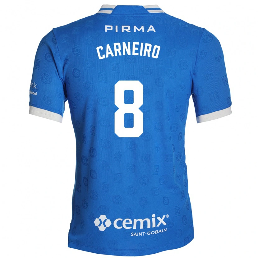 Danxen Homme Maillot Gonzalo Carneiro #8 Bleu Blanc Rouge Tenues Domicile 2026/27 T-Shirt
