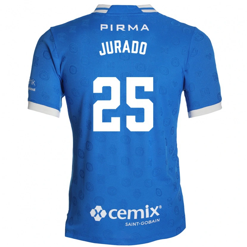 Danxen Homme Maillot Sebastian Jurado #25 Bleu Blanc Rouge Tenues Domicile 2026/27 T-Shirt