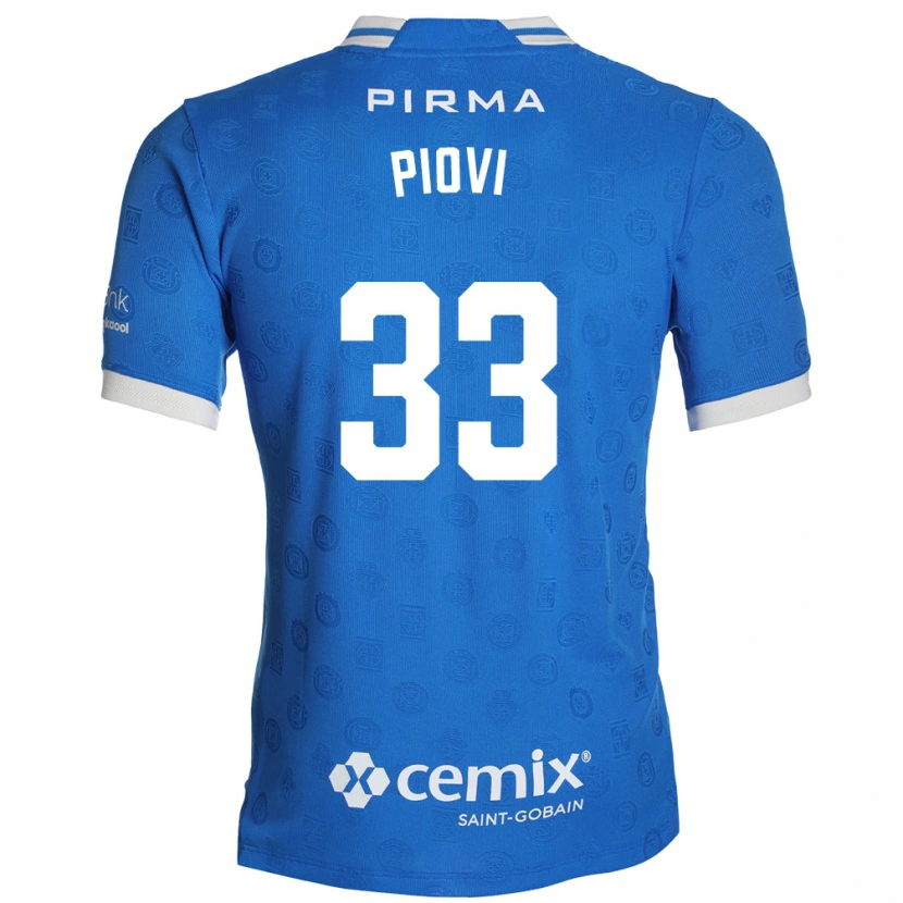 Danxen Homme Maillot Gonzalo Piovi #33 Bleu Blanc Rouge Tenues Domicile 2026/27 T-Shirt