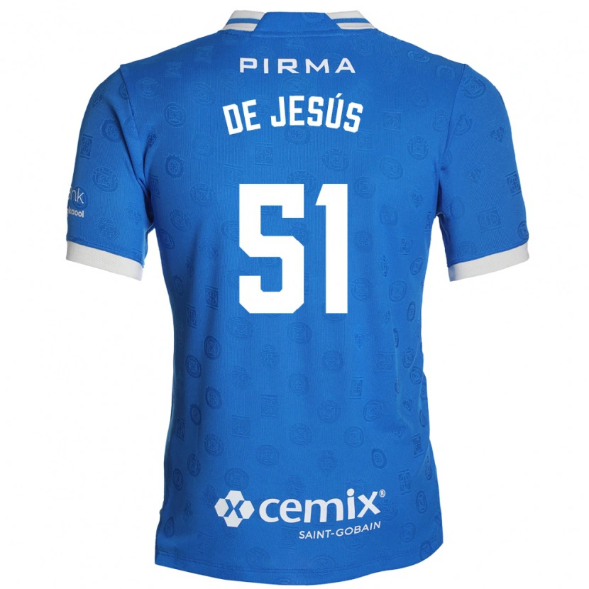 Danxen Homme Maillot Luis De Jesús #51 Bleu Blanc Rouge Tenues Domicile 2026/27 T-Shirt