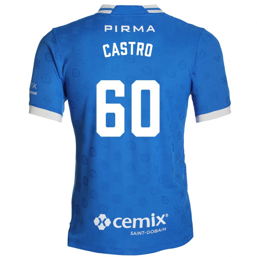 Danxen Homme Maillot Ariel Castro #60 Bleu Blanc Rouge Tenues Domicile 2026/27 T-Shirt