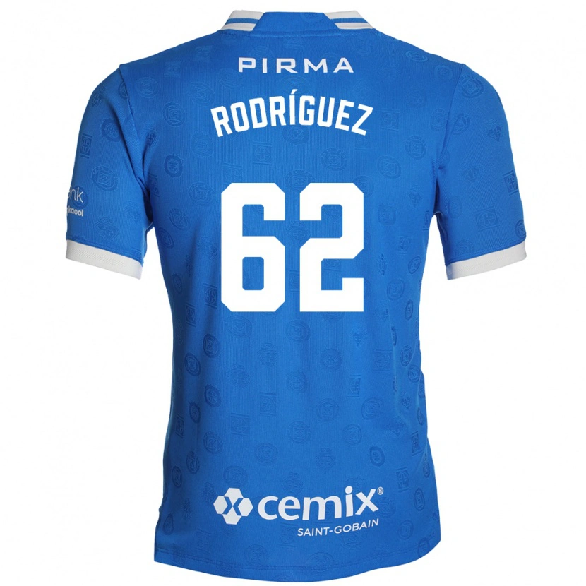 Danxen Homme Maillot Emanuel Rodríguez #62 Bleu Blanc Rouge Tenues Domicile 2026/27 T-Shirt