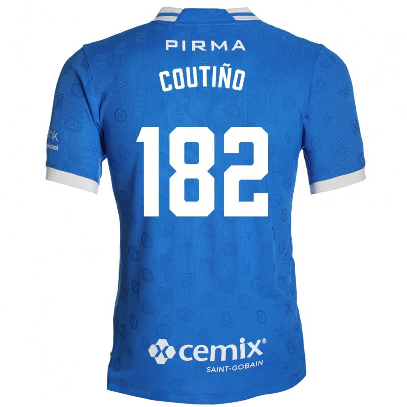 Danxen Homme Maillot Santiago Coutiño #182 Bleu Blanc Rouge Tenues Domicile 2026/27 T-Shirt