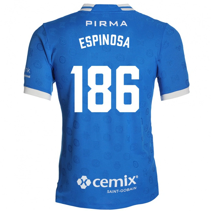 Danxen Homme Maillot Brandón Espinosa #186 Bleu Blanc Rouge Tenues Domicile 2026/27 T-Shirt