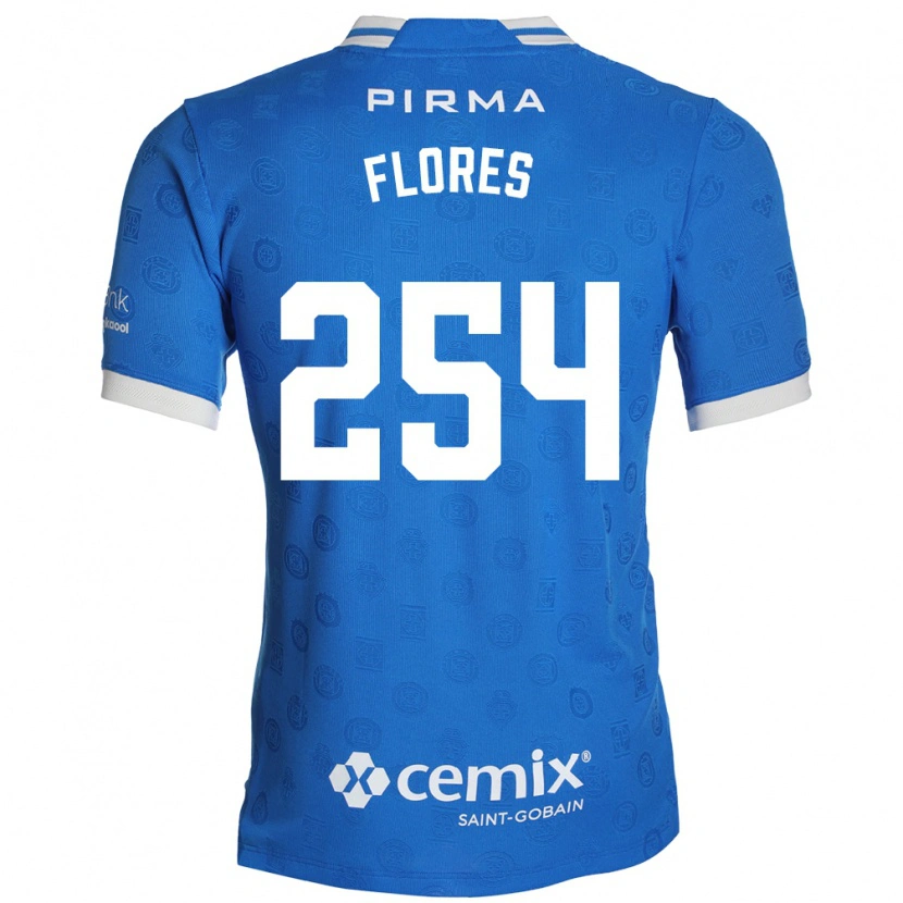 Danxen Homme Maillot Derek Flores #254 Bleu Blanc Rouge Tenues Domicile 2026/27 T-Shirt