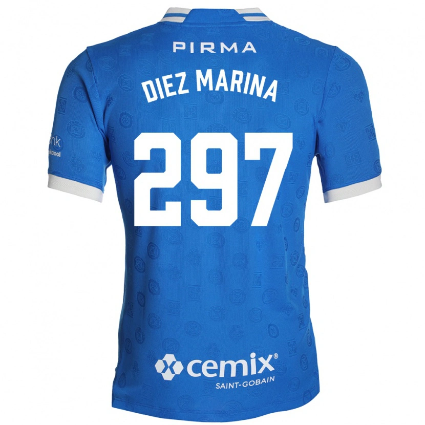 Danxen Homme Maillot Edgar Diez Marina #297 Bleu Blanc Rouge Tenues Domicile 2026/27 T-Shirt