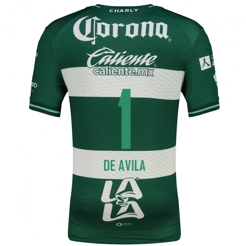 Danxen Homme Maillot Hannia De Avila #1 Vert Blanc Tenues Domicile 2026/27 T-Shirt