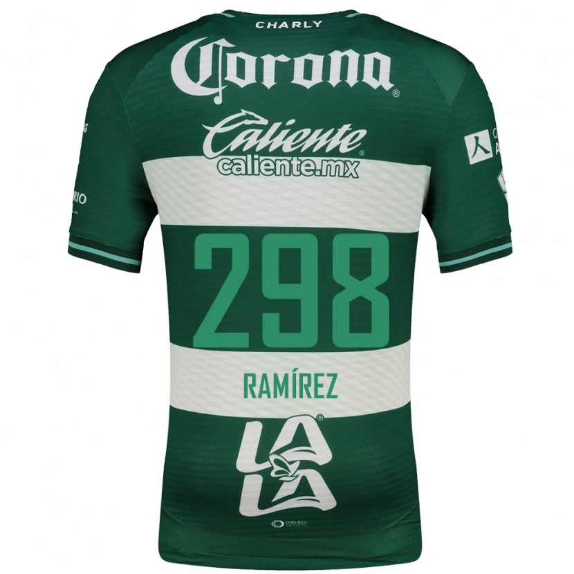Danxen Homme Maillot Ángel Ramírez #298 Vert Blanc Tenues Domicile 2026/27 T-Shirt