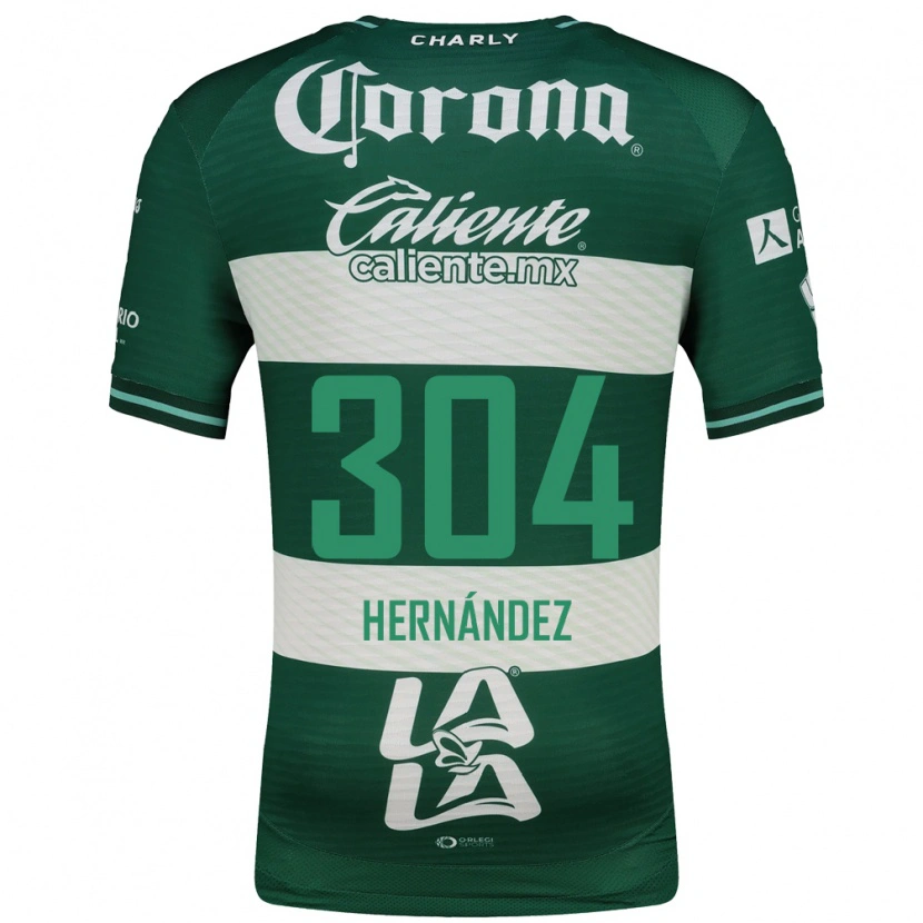 Danxen Homme Maillot Yocsan Hernández #304 Vert Blanc Tenues Domicile 2026/27 T-Shirt