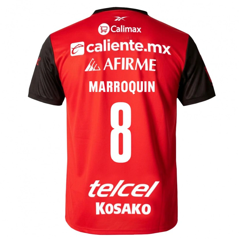 Danxen Homme Maillot Ammanda Marroquin #8 Noir Rouge Tenues Domicile 2026/27 T-Shirt