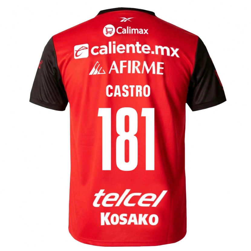 Danxen Homme Maillot José Castro #181 Noir Rouge Tenues Domicile 2026/27 T-Shirt