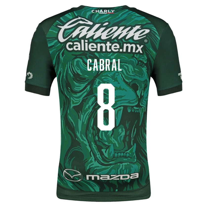 Danxen Homme Maillot Luciano Cabral #8 Vert Noir Tenues Domicile 2026/27 T-Shirt