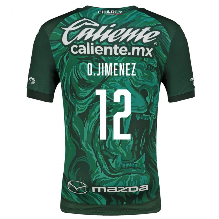 Danxen Homme Maillot Oscar Jimenez #12 Vert Noir Tenues Domicile 2026/27 T-Shirt