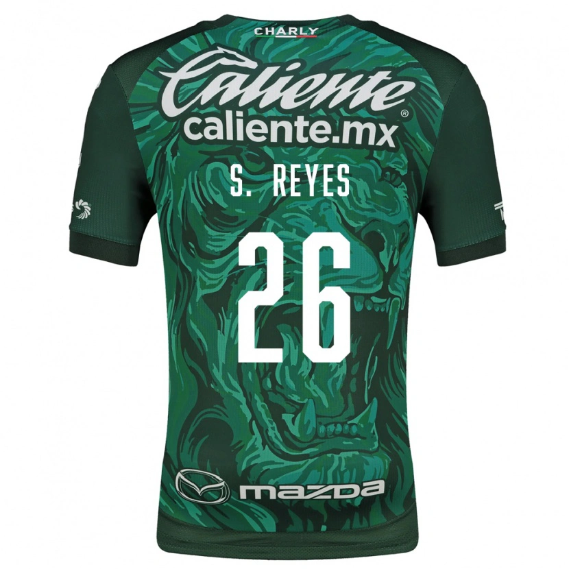 Danxen Homme Maillot Salvador Reyes #26 Vert Noir Tenues Domicile 2026/27 T-Shirt