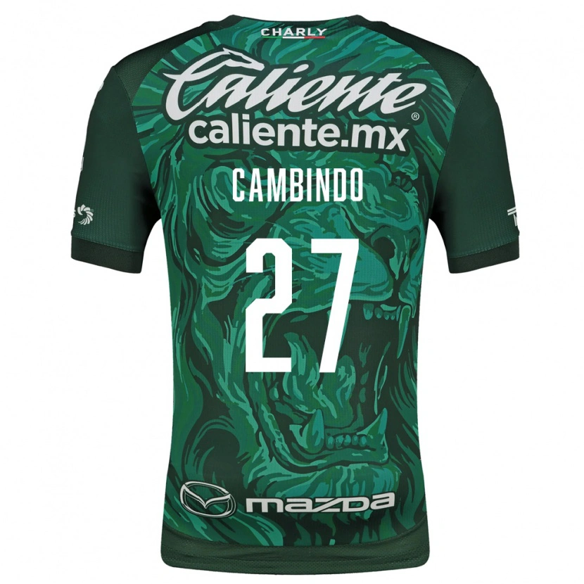 Danxen Homme Maillot Díber Cambindo #27 Vert Noir Tenues Domicile 2026/27 T-Shirt