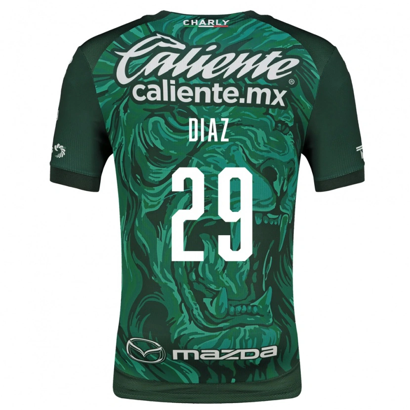 Danxen Homme Maillot Kenia Díaz #29 Vert Noir Tenues Domicile 2026/27 T-Shirt