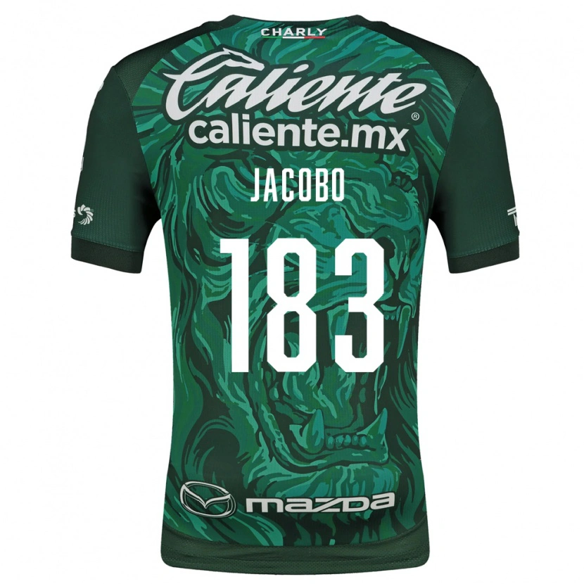 Danxen Homme Maillot Sebastián Jacobo #183 Vert Noir Tenues Domicile 2026/27 T-Shirt