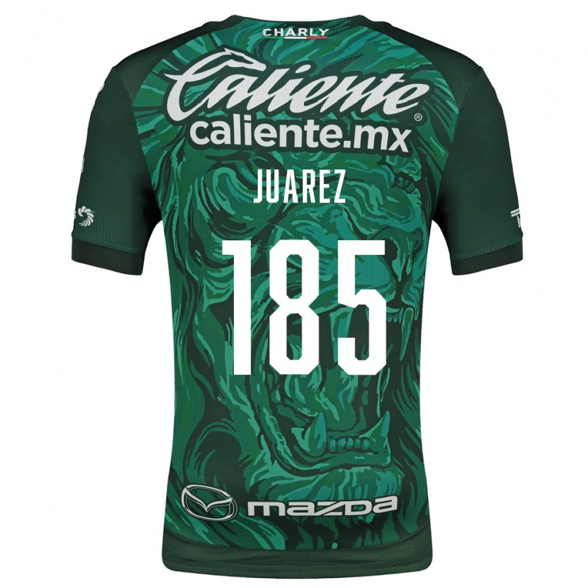 Danxen Homme Maillot Moisés Juárez #185 Vert Noir Tenues Domicile 2026/27 T-Shirt