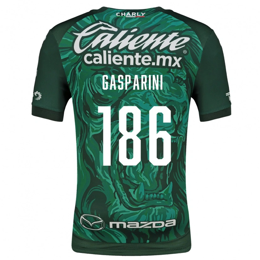 Danxen Homme Maillot Joaquín Gasparini #186 Vert Noir Tenues Domicile 2026/27 T-Shirt