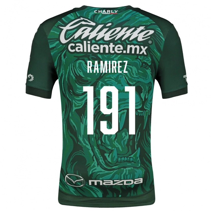 Danxen Homme Maillot Ian Ramírez #191 Vert Noir Tenues Domicile 2026/27 T-Shirt
