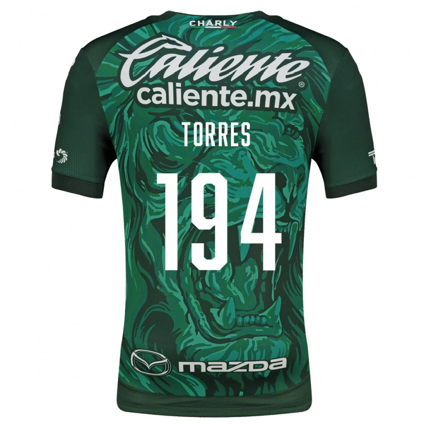 Danxen Homme Maillot Erick Torres #194 Vert Noir Tenues Domicile 2026/27 T-Shirt