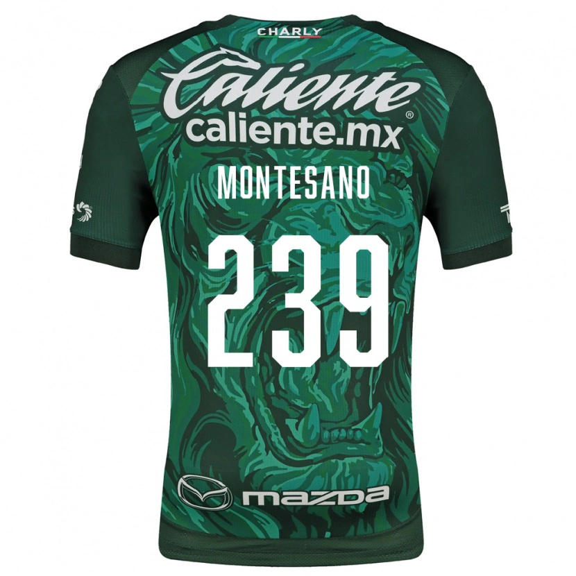 Danxen Homme Maillot Jesús Montesano #239 Vert Noir Tenues Domicile 2026/27 T-Shirt