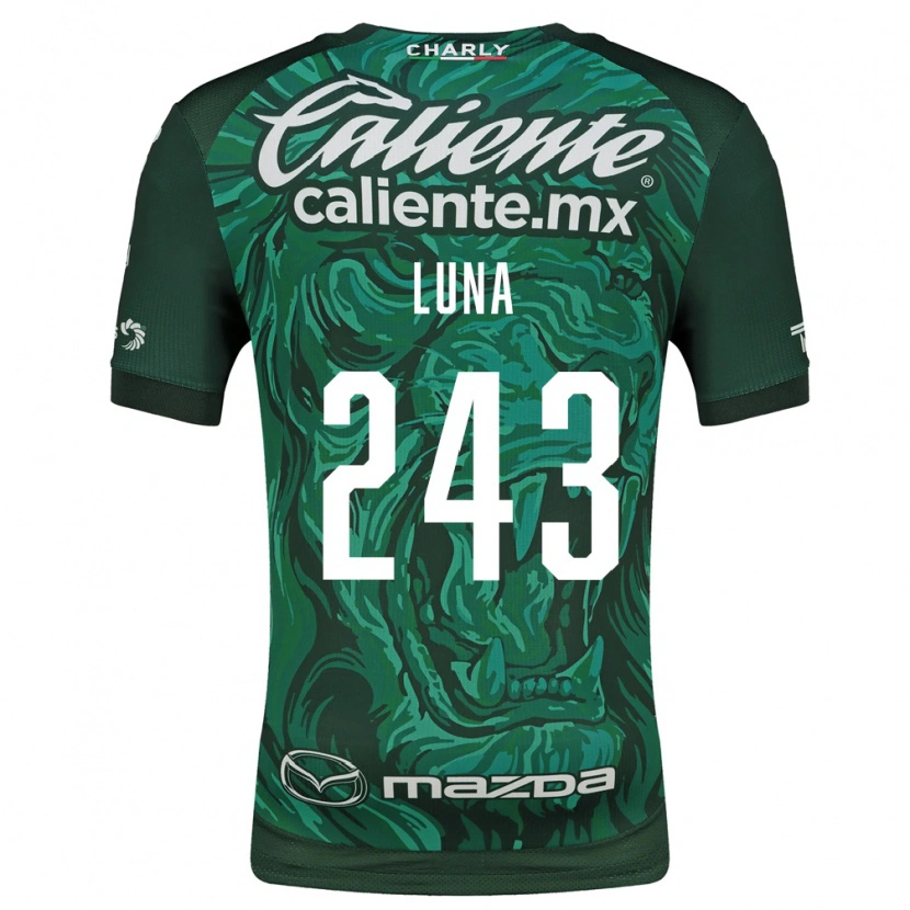 Danxen Homme Maillot Sergio Luna #243 Vert Noir Tenues Domicile 2026/27 T-Shirt