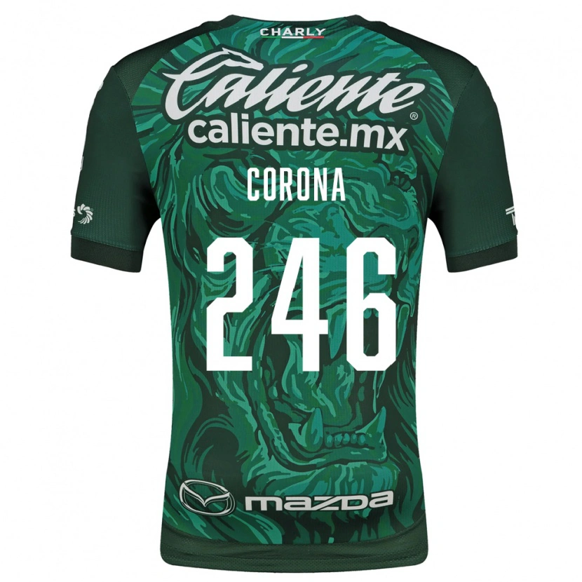 Danxen Homme Maillot Michael Corona #246 Vert Noir Tenues Domicile 2026/27 T-Shirt