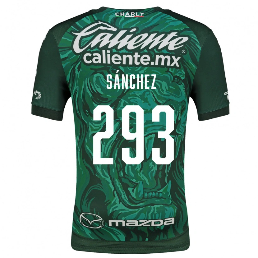 Danxen Homme Maillot Christian Sánchez #293 Vert Noir Tenues Domicile 2026/27 T-Shirt