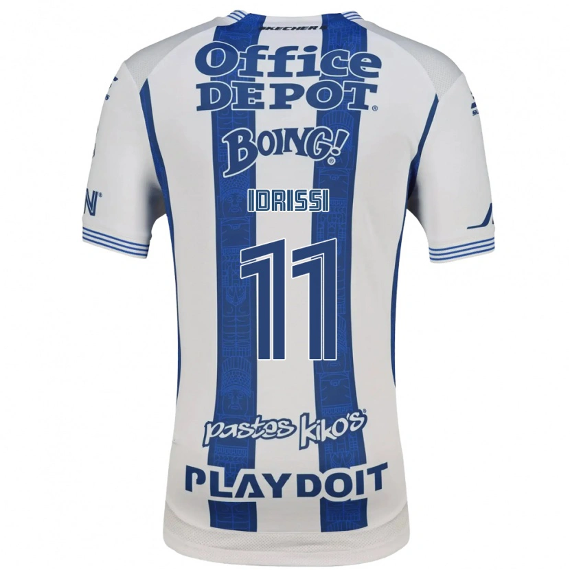 Danxen Homme Maillot Oussama Idrissi #11 Blanc Bleu Marine Tenues Domicile 2026/27 T-Shirt