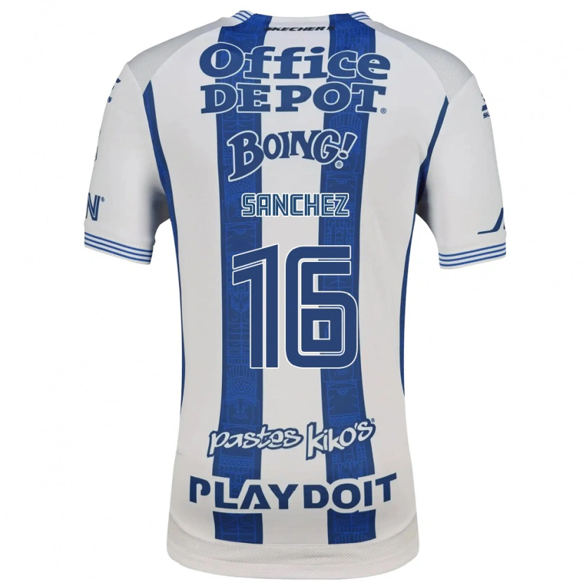 Danxen Homme Maillot Vanessa Sanchez #16 Blanc Bleu Marine Tenues Domicile 2026/27 T-Shirt