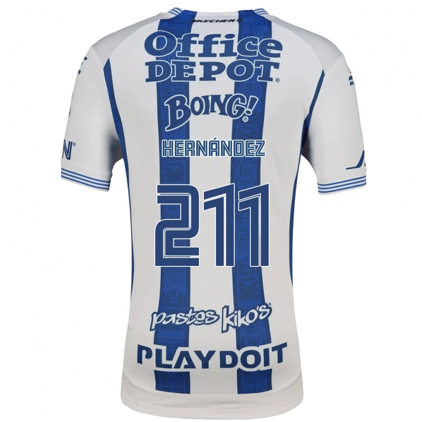 Danxen Homme Maillot Cristóbal Hernández #211 Blanc Bleu Marine Tenues Domicile 2026/27 T-Shirt