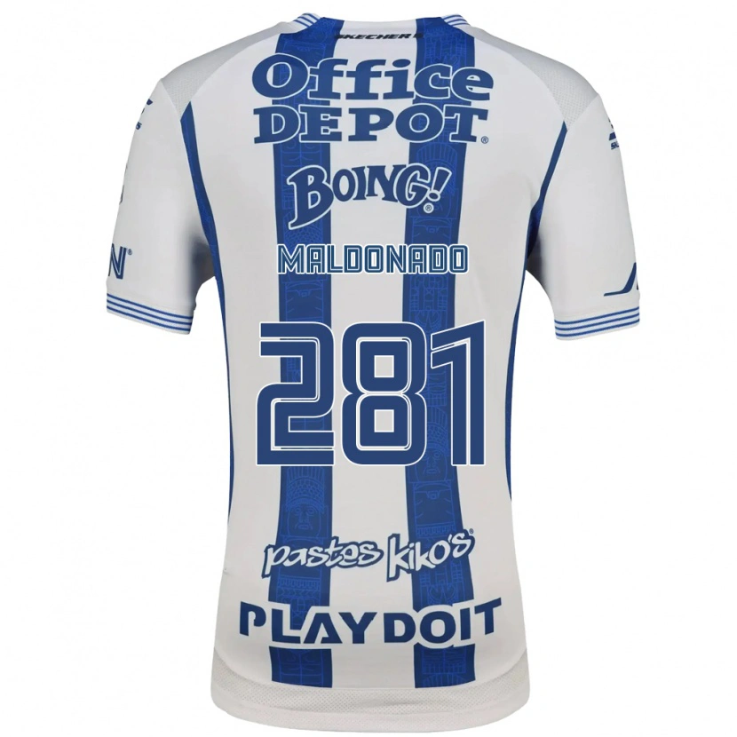 Danxen Homme Maillot Iker Maldonado #281 Blanc Bleu Marine Tenues Domicile 2026/27 T-Shirt