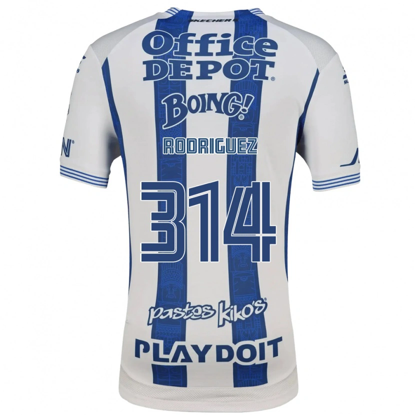 Danxen Homme Maillot Alan Rodríguez #314 Blanc Bleu Marine Tenues Domicile 2026/27 T-Shirt