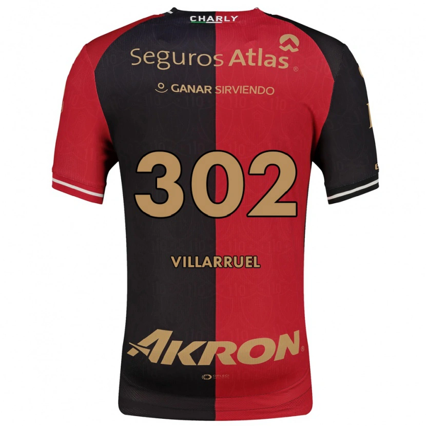 Danxen Homme Maillot Horacio Villarruel #302 Rouge Noir Marron Tenues Domicile 2026/27 T-Shirt