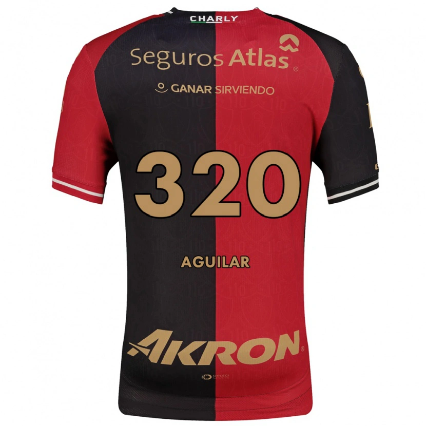 Danxen Homme Maillot Ángel Aguilar #320 Rouge Noir Marron Tenues Domicile 2026/27 T-Shirt