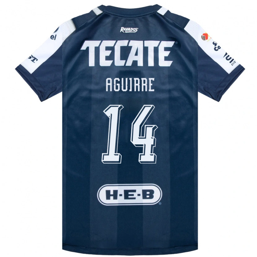 Danxen Homme Maillot Érick Aguirre #14 Bleu Encre Blanc Rouge Tenues Domicile 2026/27 T-Shirt