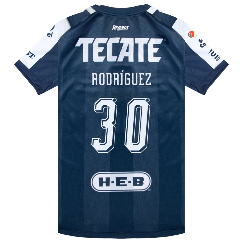 Danxen Homme Maillot Jorge Rodríguez #30 Bleu Encre Blanc Rouge Tenues Domicile 2026/27 T-Shirt