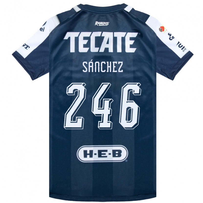 Danxen Homme Maillot Diego Sánchez #246 Bleu Encre Blanc Rouge Tenues Domicile 2026/27 T-Shirt