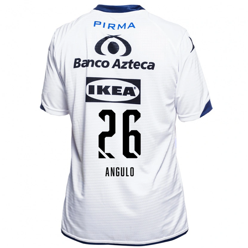 Danxen Homme Maillot Brayan Angulo #26 Blanc Noir Bleu Tenues Domicile 2026/27 T-Shirt