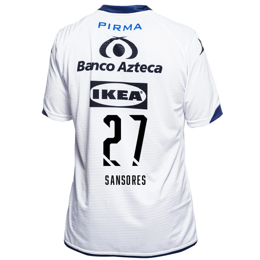 Danxen Homme Maillot Miguel Sansores #27 Blanc Noir Bleu Tenues Domicile 2026/27 T-Shirt