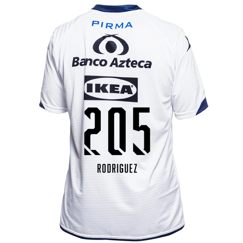Danxen Homme Maillot Alberto Rodríguez #205 Blanc Noir Bleu Tenues Domicile 2026/27 T-Shirt