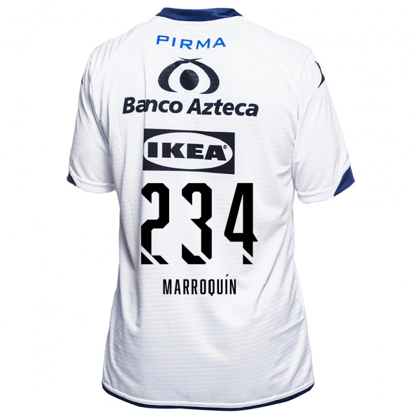 Danxen Homme Maillot Luis Marroquín #234 Blanc Noir Bleu Tenues Domicile 2026/27 T-Shirt
