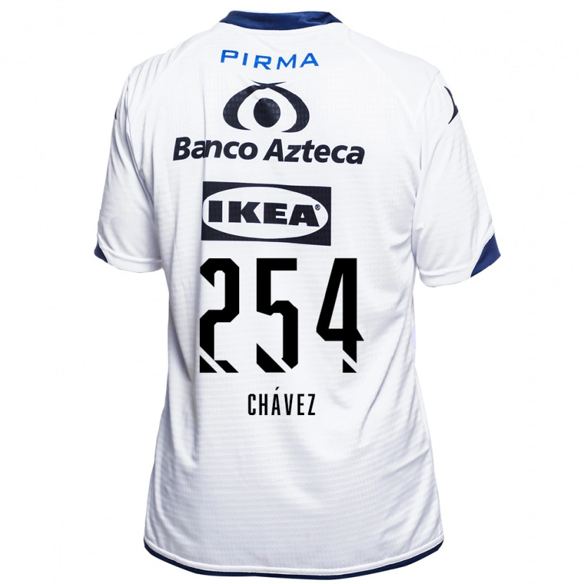 Danxen Homme Maillot José Chávez #254 Blanc Noir Bleu Tenues Domicile 2026/27 T-Shirt