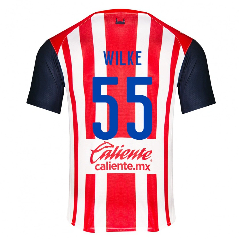 Danxen Homme Maillot Teun Wilke #55 Rouge Noir Blanc Tenues Domicile 2026/27 T-Shirt