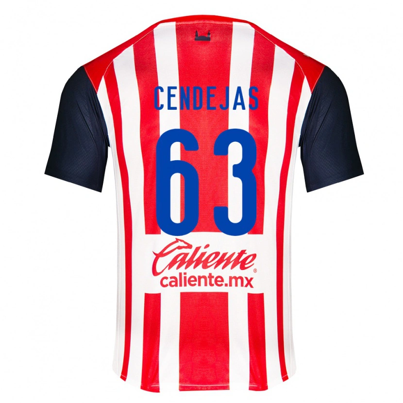 Danxen Homme Maillot Matías Cendejas #63 Rouge Noir Blanc Tenues Domicile 2026/27 T-Shirt