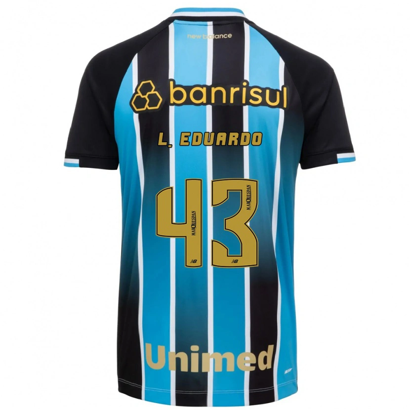 Danxen Homme Maillot Luis Eduardo #43 Bleu Marron Noir Tenues Domicile 2026/27 T-Shirt